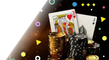 Imagem de pilhas de fichas de pôquer e cartas de baralho, simbolizando a atmosfera competitiva da Liga de Blackjack no cassino Booi Brasil.